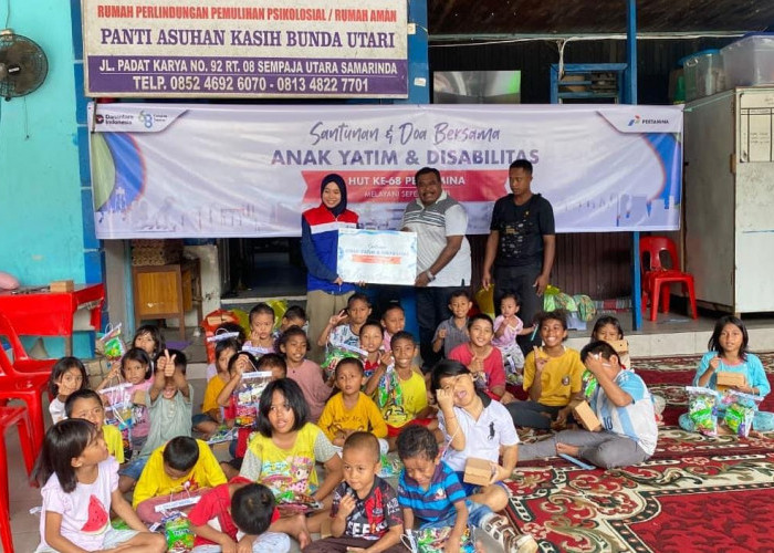 Pertamina Patra Niaga Regional Kalimantan Hadirkan Kepedulian di Panti Asuhan Kasih Bunda Utari