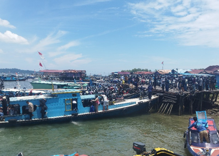 Tak lagi Sesak, Pelabuhan Klotok Penajam Mulai Lengang Setelah Lebaran 