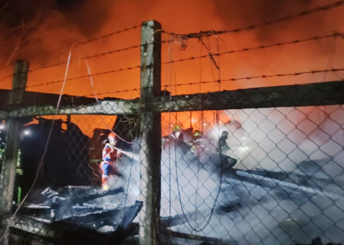 Kebakaran Hanguskan Mes PT Tirta Mahakam di Palaran, Jalan Sempit Hambat Proses Pemadaman