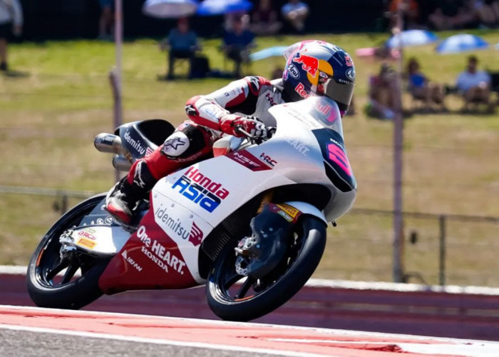 Veda Ega Pratama Ungguli Danish Hakim di FP2 Moto3 Belanda 2026