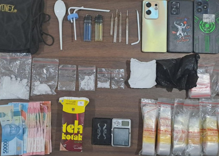 Bandar Sabu dan Ekstasi di Tepian Timbau Ditangkap Satresnarkoba Polres Kukar