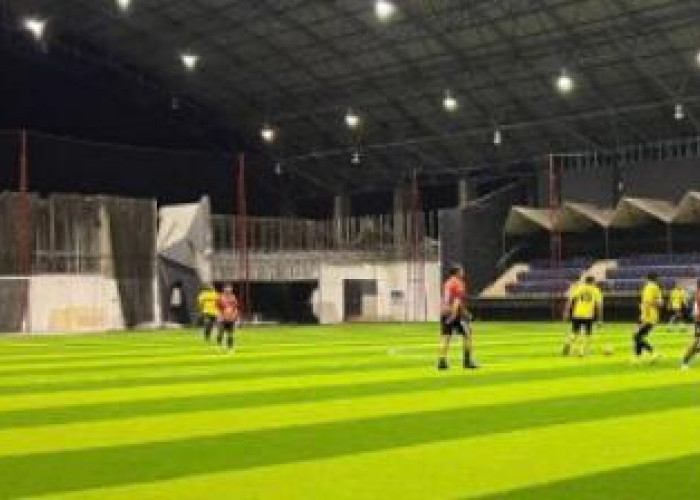 Dispora Kukar Renovasi Lapangan Mini Soccer, Fasilitasnya Ditambah Cafe dan Lapangan Voli
