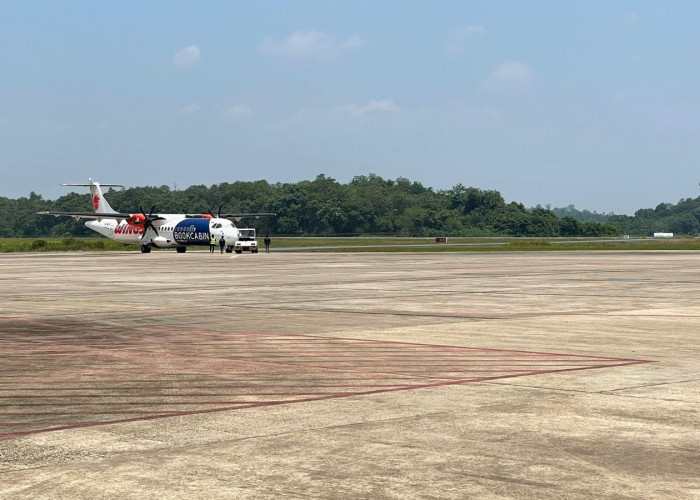 Bandara Kalimarau Berau Terdampak Kabut Asap, Jarak Pandang Cuma Sampai 1.800 Meter 