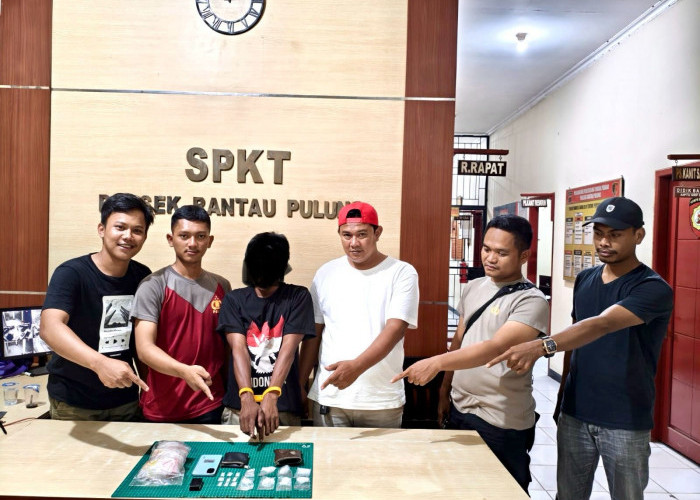 Polsek Rantau Pulung Tangkap Pengedar Sabu di Kediamannya 