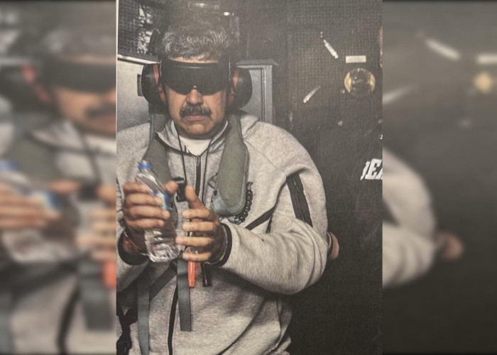 Trump Unggah Foto Penangkapan Nicolas Maduro di USS Iwo Jima, Klaim Dibawa ke AS untuk Diadili