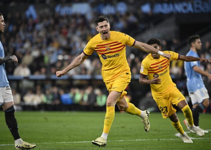 Barcelona Berhasil Taklukan Celta Vigo, Penalti Robert Lewandowski Jadi Kuci Kemenangan