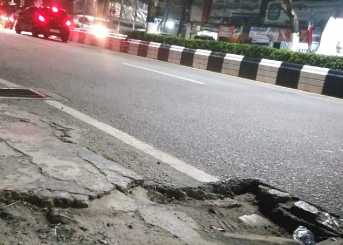 Pengendara Rawan Celaka, Banyak Tutup Drainase di Jalan Utama Balikpapan Hilang