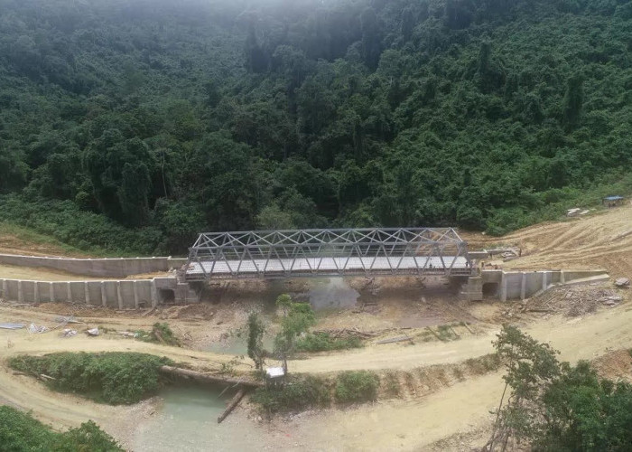 Jembatan Sei Bataan Siap Berfungsi Akhir Tahun, Akses Darat Berau–Kutim Makin Mudah