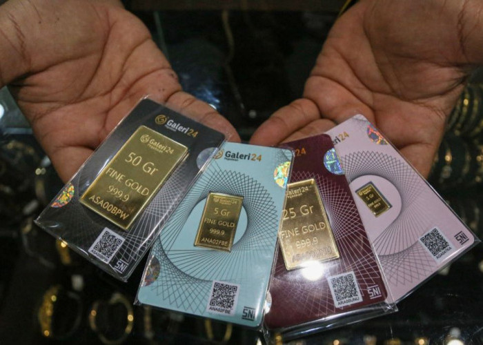 Harga Emas Antam, Galeri24 dan UBS di Pegadaian Sabtu 18 April 2026 Kompak Turun