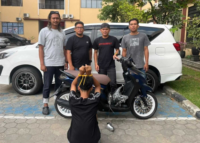 Hendak Jual Motor Curian di Facebook, Pelaku Curanmor  di Sangasanga Diciduk Saat Tengah Terlelap