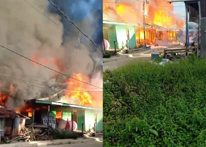 Kampung Kajang Membara, 9 Rumah Warga Ludes Dilalap Api