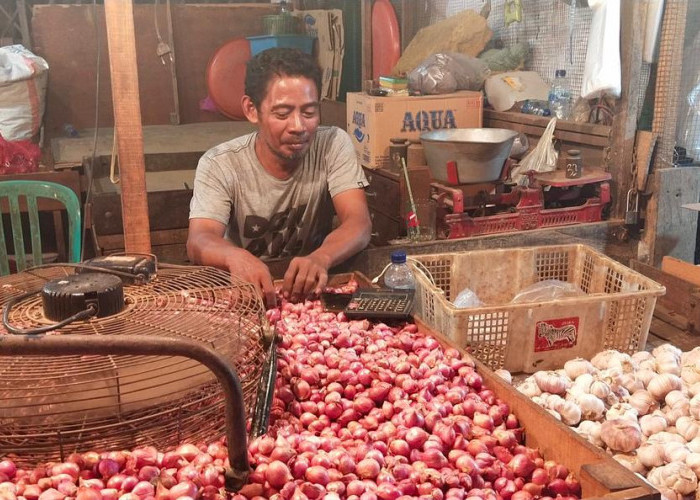 Harga Bawang dan Bahan Pokok Lain Mendadak Naik, Pedagang Mengeluh Penjualan Berkurang