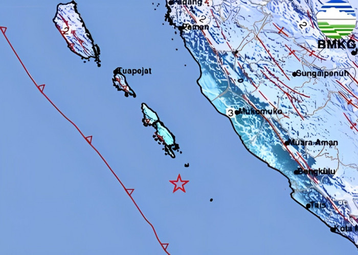 Breaking News! Gempa M5,7 Guncang Mukomuko Bengkulu