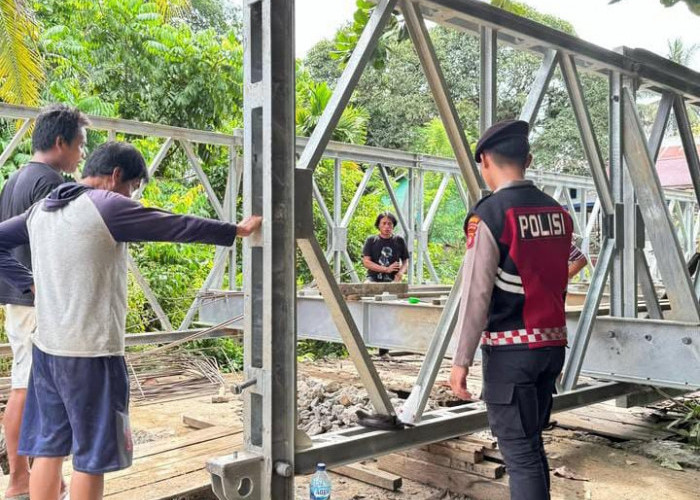 PUPR Mahulu Kebut Pembangunan Tiga Unit Jembatan Bailey di Ujoh Bilang