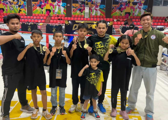 Berangkat Dengan Dana Pribadi, Muaythai Kukar Bawa Pulang 4 Medali Tingkat Nasional