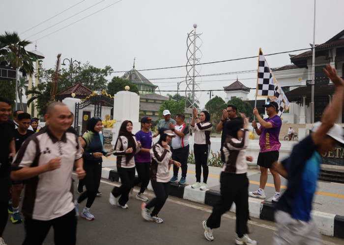 Gelar Easy Run Bersama Kejari,Bupati Kukar Harap Event Selanjunyta Lebih Banyak Peserta