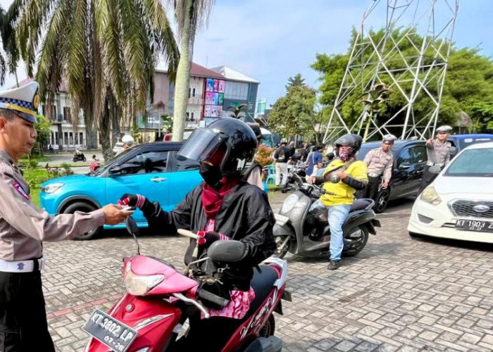 Ratusan Kendaraan di Balikpapan Terjaring Razia dalam Operasi Gabungan