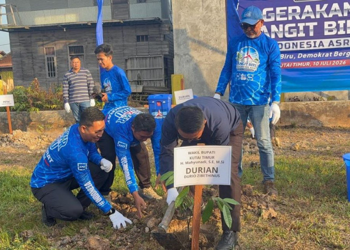 Demokrat Kutim Tanam 120 Bibit Pohon, Siapkan Program Penghijauan Pesisir