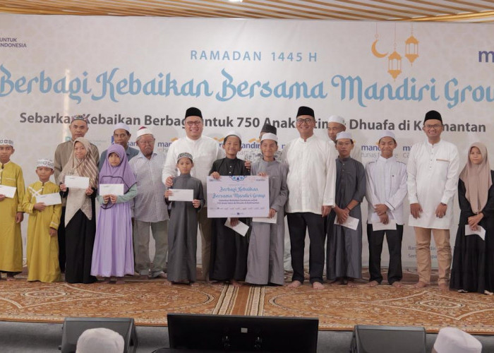 Tebar Berkah Ramadan 1445 H, Bank Mandiri Santuni 1.750 Anak Yatim dan Duafa di Kalimantan