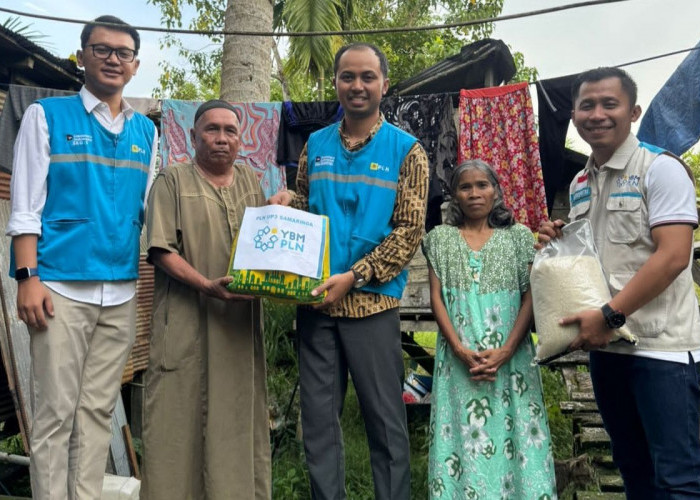 Ramadan Berbagi, YBM PLN Salurkan 20 Paket Sembako untuk Warga Melak Kutai Barat