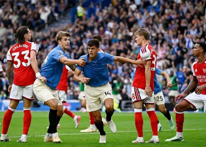 Brighton Hancurkan Arsenal 3-0, Kekalahan Perdana The Gunners di Premier League