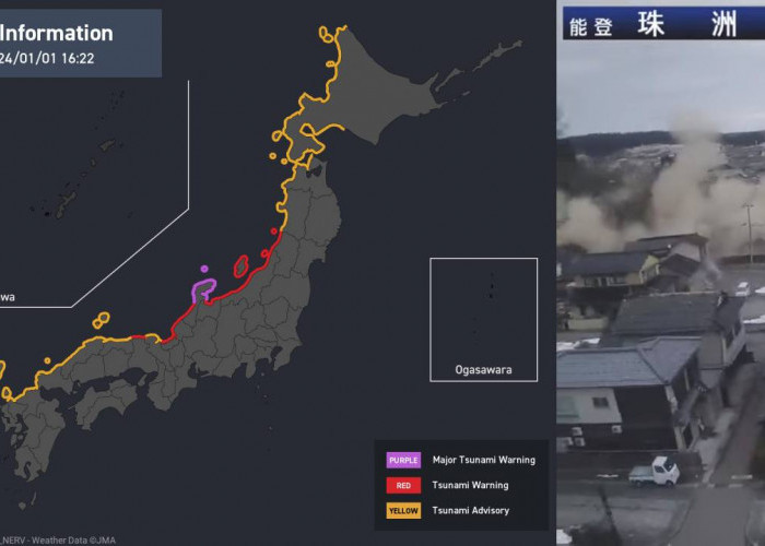 BMKG: Indonesia tak Terdampak Tsunami akibat Gempa Jepang