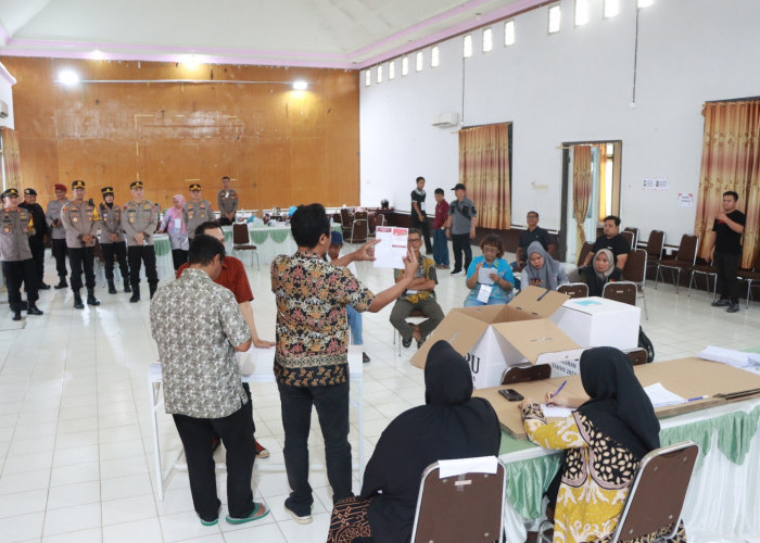 Polres Berau Pastikan Pelaksanaan Pemungutan Suara Berjalan Lancar