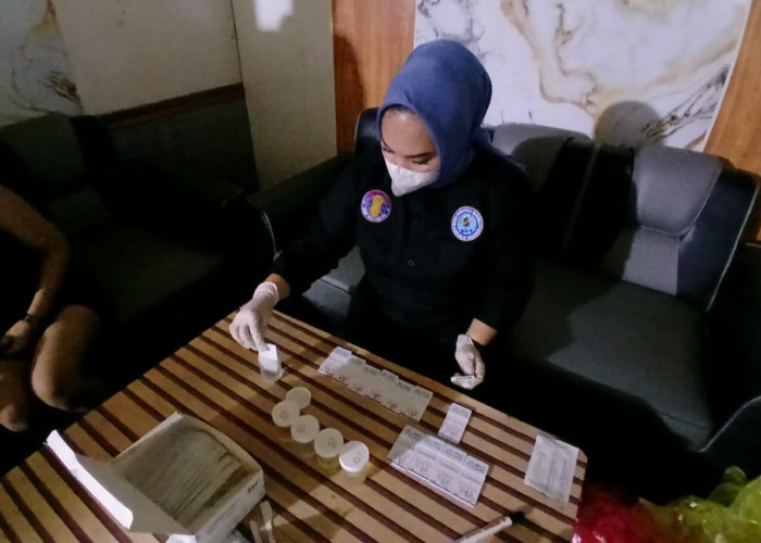 Operasi Gabungan di THM Kawasan Prakla Bontang, 11 Orang Terindikasi Konsumsi Sabu