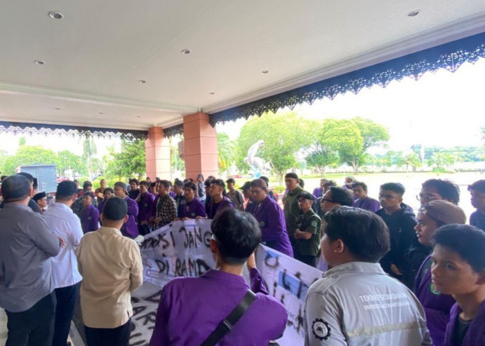 Tolak Pilkada lewat DPRD, Mahasiswa Unikarta Gelar Aksi