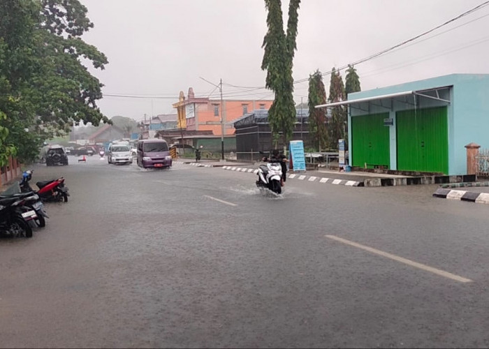 Tanah Grogot Dilanda Banjir Usai Diguyur Hujan Selama 2 Jam