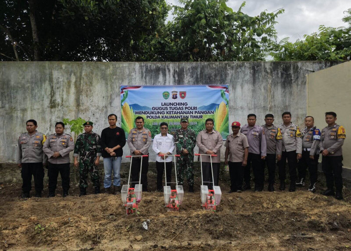 Polsek Loa Janan Jadikan Lahan Kantor sebagai Pusat Ketahanan Pangan