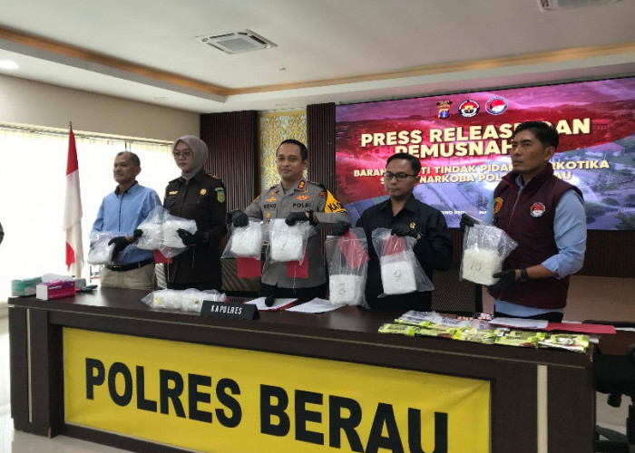 Gagal Diselundupkan ke Balikpapan, Kurir Sabu 10 Kg di Berau Terancam Hukuman Mati