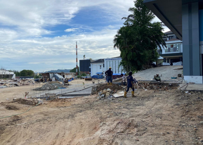 Pengerjaan Tahap Kedua Taman Balai Kota Samarinda Ditarget Rampung 31 Desember