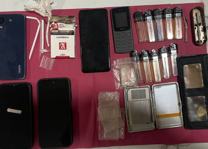 Polsek Muara Pahu Tangkap Empat Pengedar Narkoba, Ditangkap di Tempat Berbeda, Sita Sabu dan Peralatan Nyabu