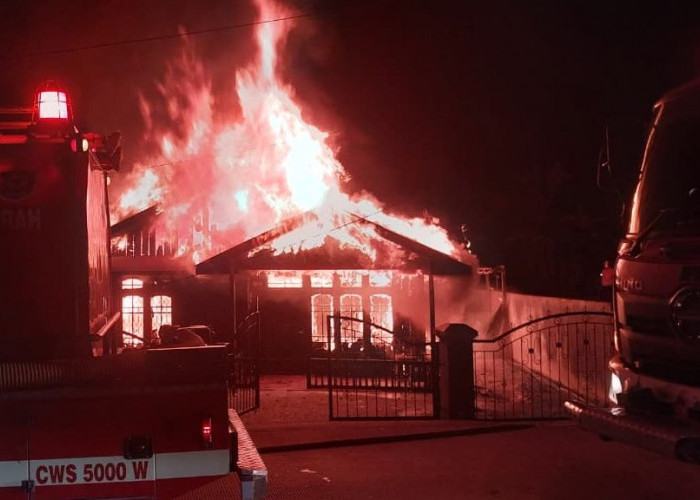 Satu Rumah di Gunung Panjang Berau Hangus Terbakar, Diduga Korsleting Listrik