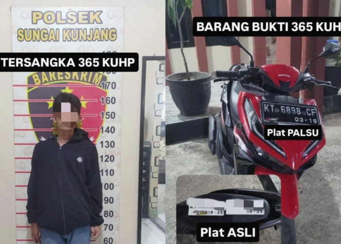 Unit Reskrim Anti Bandit Polsek Sungai Kunjang Tangkap Pelaku Curanmor Asal Sulawesi