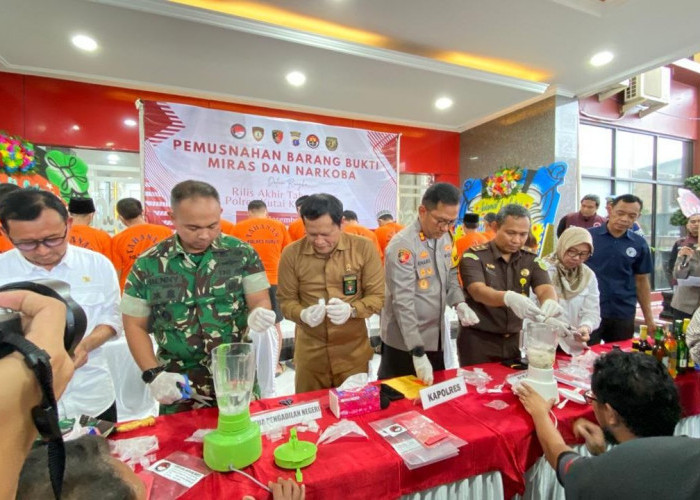 Kasus Narkoba di Kukar Turun 20 Persen, Laporan Pidana Tahun 2025 Sebanyak 656 Kasus