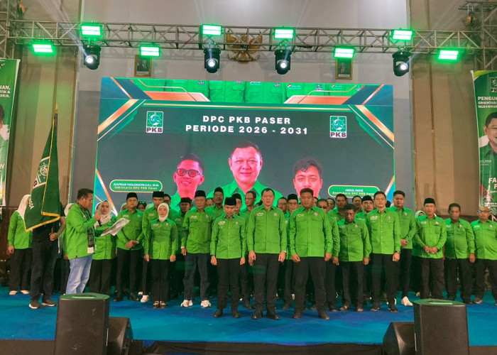 Hadiri Pengukuhan PKB Paser, Sekda Tekankan Pentingnya Peran Parpol sebagai Mitra Konstruktif