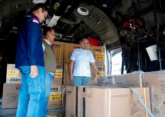 Bahlil Pastikan Listrik Menyala di Tenda Pengungsian Sumatera, 1.000 Genset dan Ribuan Kompor Gas Dikirim