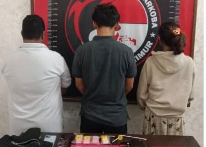 Polres Kutim Bekuk 4 Tersangka di Dua Tempat Berbeda, 31 Gram Sabu Disita