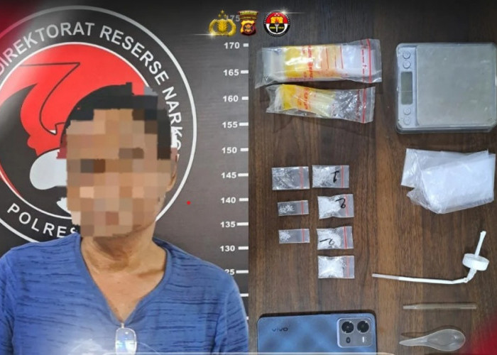 Nyaris Kabur Lewat Jendela Saat Digerebek, Pengedar Sabu di Kukar Berhasil Dibekuk Polisi