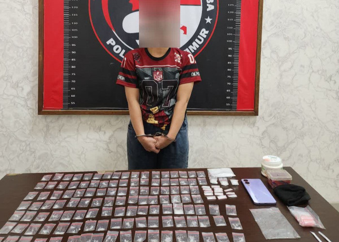 IRT di Kongbeng Dibekuk Polisi, Simpan 137 Bungkus Narkoba Siap Edar
