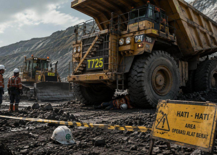 Operator Dump Truck Tewas Diduga Tertimpa Ban di Area Tambang KPC