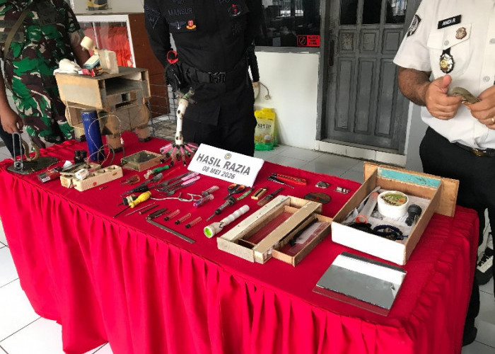 Petugas Rutan Tanjung Redeb Temukan Badik hingga Obeng di Dalam Sel Warga Binaan 