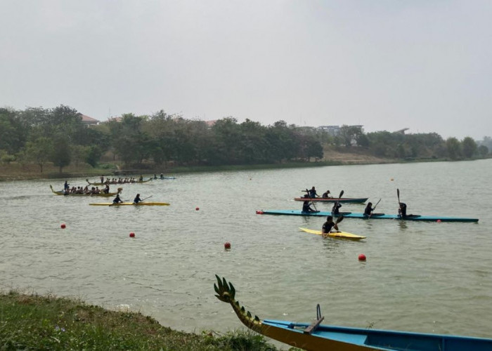 Venue Dayung Porprov Kaltim 2026 di Paser Dikebut, Perlengkapan Ditargetkan Terpasang Pekan Depan