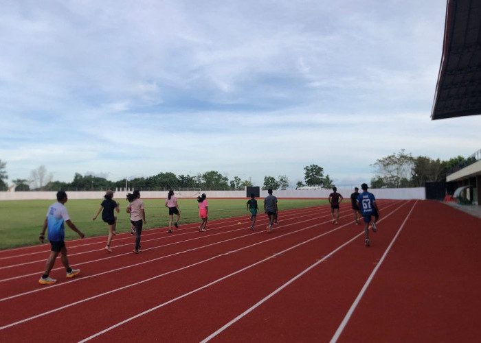 Lintasan Atletik Baru di Paser Mulai Dipakai Latihan Jelang Porprov Kaltim 2026