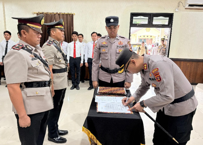  Polres Kubar Lakukan Mutasi, Ini Pesan Kapolres 