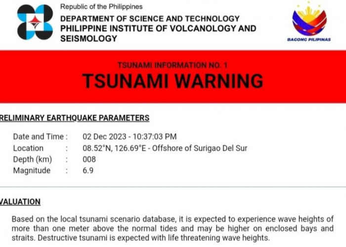 Guncangan Gempa M 7,4 di Filipina Terasa hingga Sulawesi Utara 