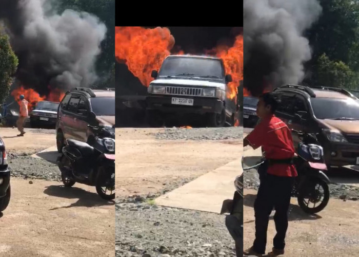 Breaking News! Mobil Pengetap BBM Terbakar di SPBU Marangkayu