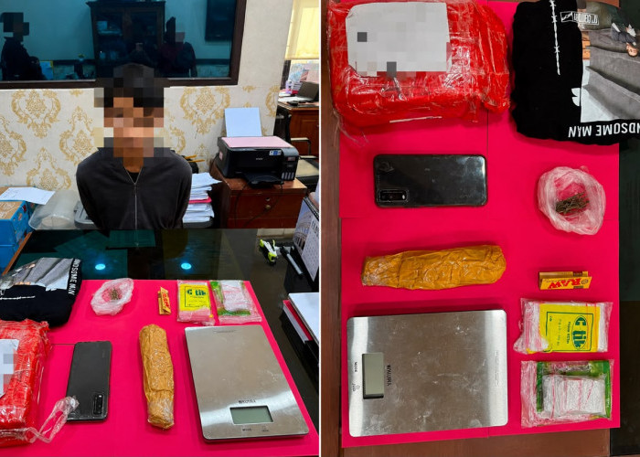 Polda Kaltim Bongkar Modus Samarkan Ganja dalam Paket Berisi Kaos Basah 